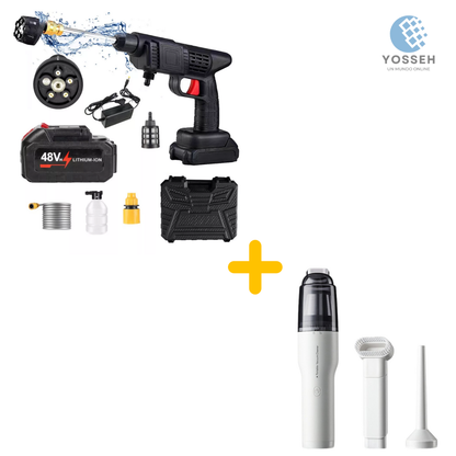HydroBlast™ Pistola Lavado Auto+Aspiradora Portátil